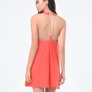 Bebe chain back dress